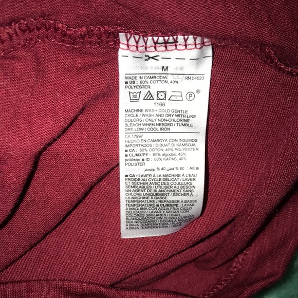NWT Old Navy burgundy simple tee dress | size M - Picture 6 of 7